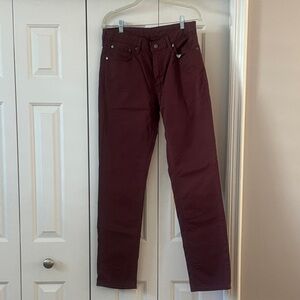 Levi's Men's Dark Burgandy  Jeans
